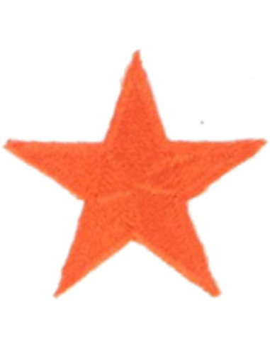 Emblema termocolante estrela laranja
