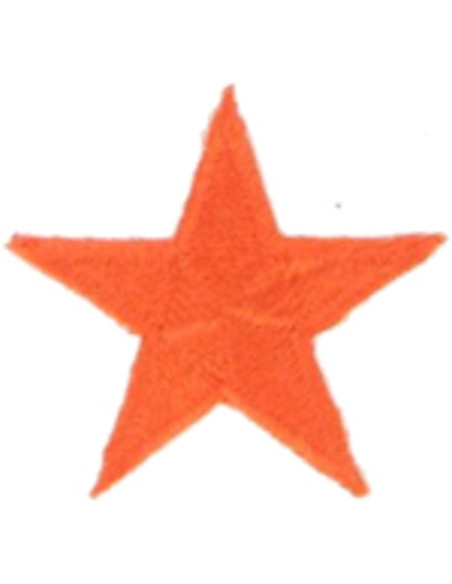 Emblema termocolante estrela laranja