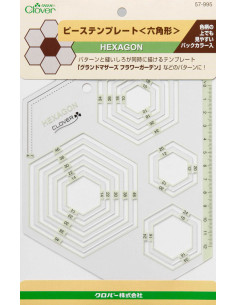 Molde de patchwork hexágonos Clover
