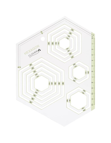 Molde de patchwork hexágonos Clover