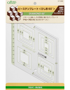 Molde patchwork Diamond 60° Clover