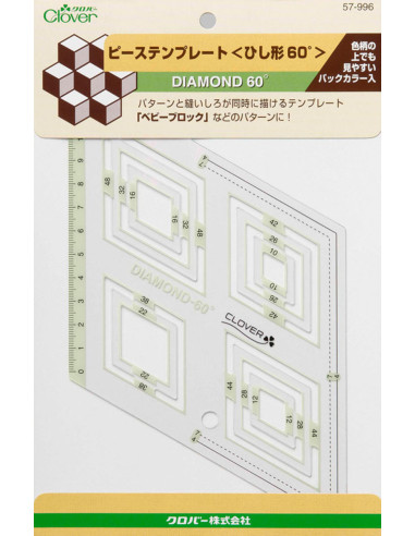 Molde patchwork Diamond 60° Clover