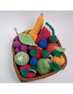 Kit de crochê - Cesta de frutas 2