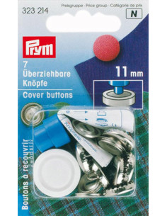 Caixa com 7 botões para cobrir com ferramenta de 11 mm