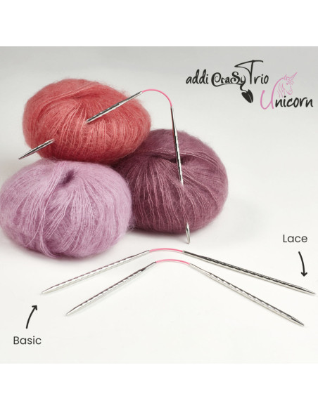 Conjunto de agulhas addiCraSyTrio Unicorn Long
