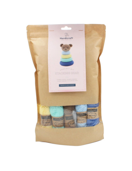 Kit de crochê - Brinquedo urso empilhável