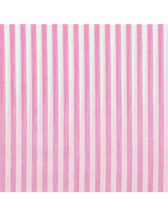 Tecido popelina de algodão - Listras largas - Rosa 2