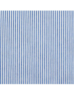 Tecido popelina de algodão - Riscas finas - Azul 2