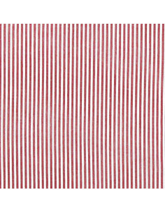 Tecido popelina de algodão - Riscas finas - Vermelho 2