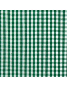 Tecido popeline de algodão - Vichy xadrez grande - Verde escuro 2