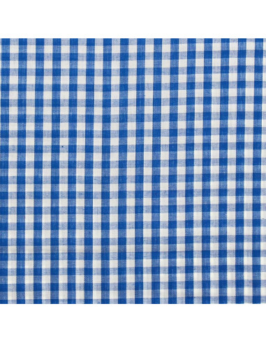Tecido popelina de algodão - Vichy xadrez grande - Azul