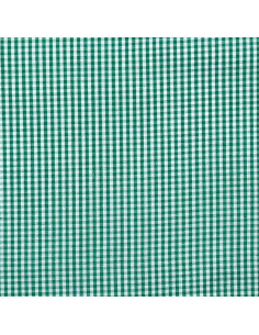 Tecido popelina de algodão - Vichy xadrez pequeno - Verde escuro 2