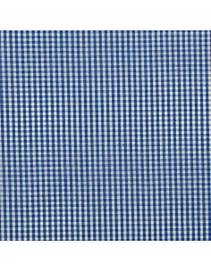 Tecido popeline de algodão - Vichy xadrez pequeno - Azul 2
