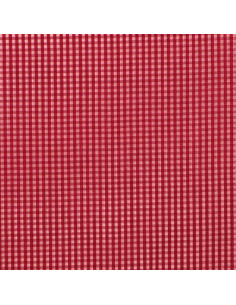 Tecido popeline de algodão - Vichy xadrez pequeno - Vermelho 2