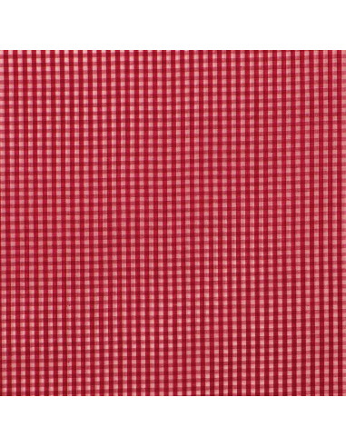 Tecido popeline de algodão - Vichy xadrez pequeno - Vermelho