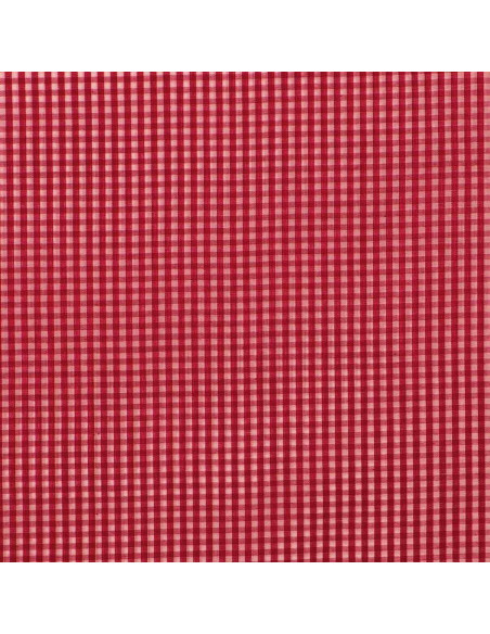 Tecido popeline de algodão - Vichy xadrez pequeno - Vermelho