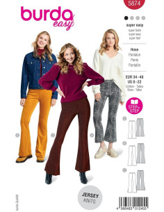 Molde de calça - Burda 5874