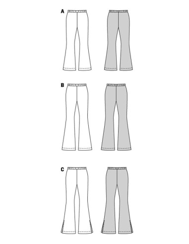 Molde de calça - Burda 5874