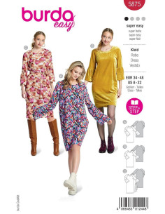 Molde de vestido - Burda 5875