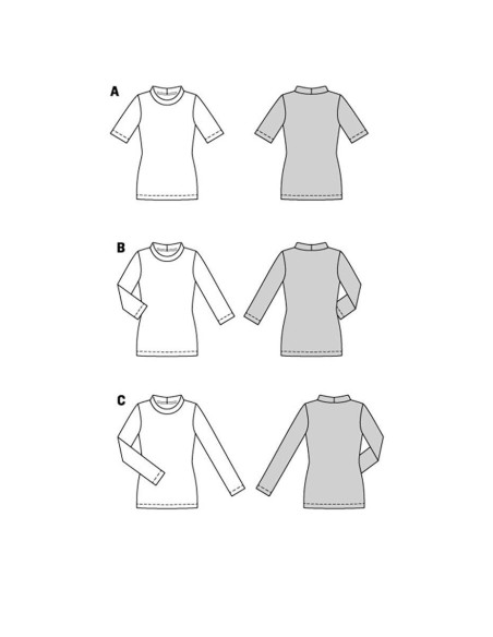 Molde de T-shirt - Burda 5876