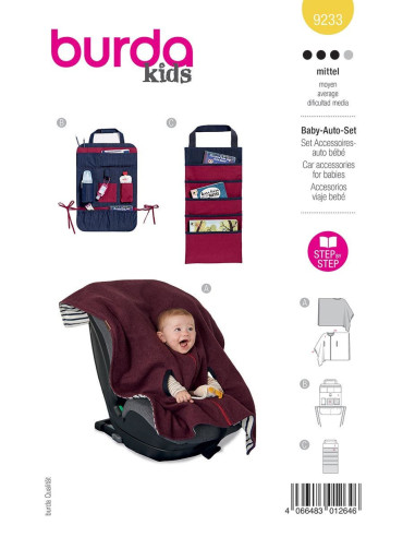 Molde de acessórios para bebê - Burda 9233