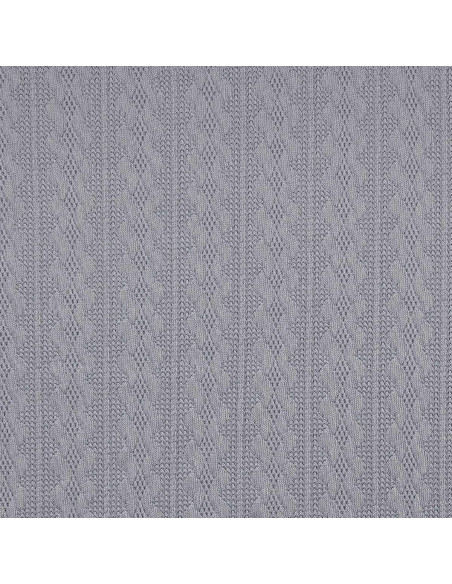 Tecido de malha jacquard - Cinza azul