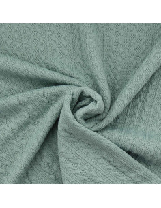 Tecido de malha jacquard - Verde acinzentado