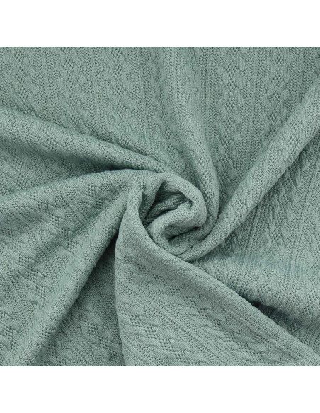 Tecido de malha jacquard - Verde acinzentado
