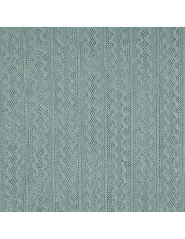 Tecido de malha jacquard - Verde acinzentado