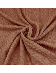 Tecido de malha jacquard - Bege escuro