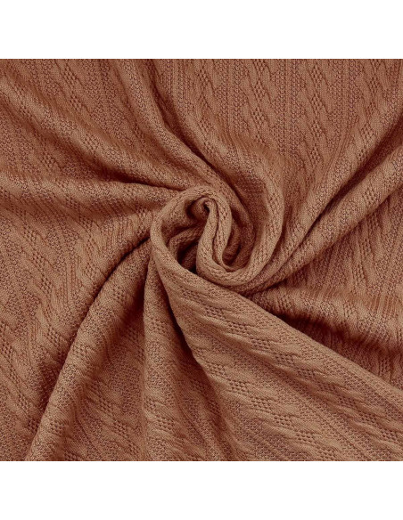 Tecido de malha jacquard - Bege escuro