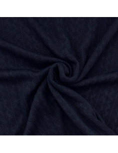 Tecido de malha jacquard - Azul marinho