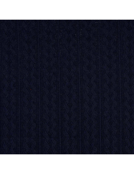Tecido de malha jacquard - Azul marinho