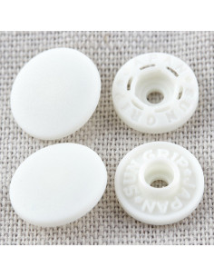 Botões de pressão mágicos sem alicate 13 mm - Branco 2