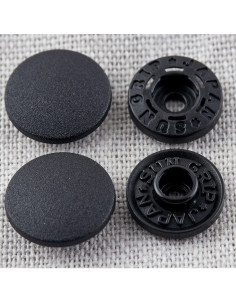 Botões de pressão mágicos sem alicate 13 mm - Preto 2