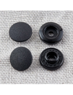 Botões de pressão mágicos sem alicate 9 mm - Preto 2