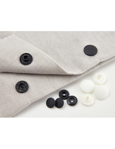 Botões de pressão mágicos sem alicate 9 mm - Branco