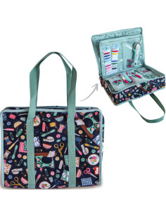 Saco multi-bolsos tudo em um L Needle & Thread