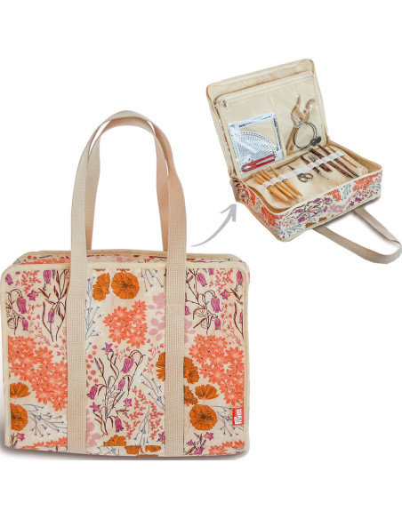 Saco multi-bolsos tudo em um L Bluebells