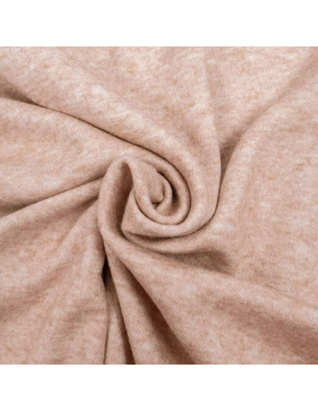 Tecido de malha angorá - Rosa claro