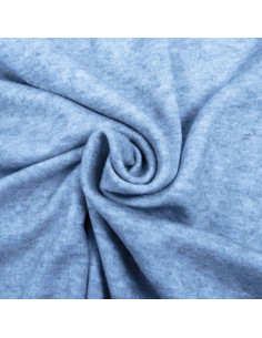 Tecido de malha angorá - Azul