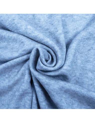 Tecido de malha angorá - Azul