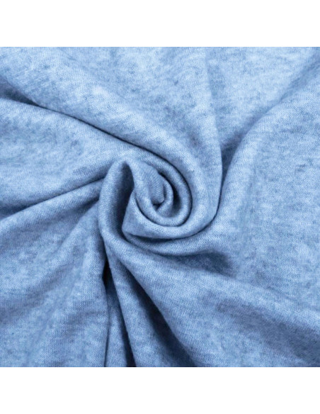 Tecido de malha angorá - Azul