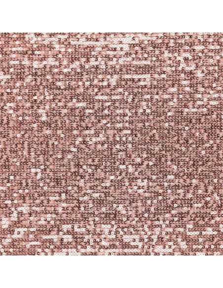 Tecido elástico com lantejoulas - Rosa