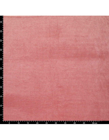 Tecido veludo listrado lurex - Rosa antigo