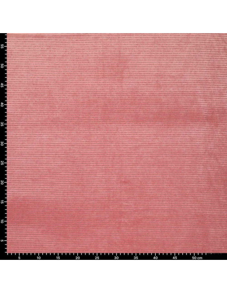 Tecido veludo listrado lurex - Rosa antigo