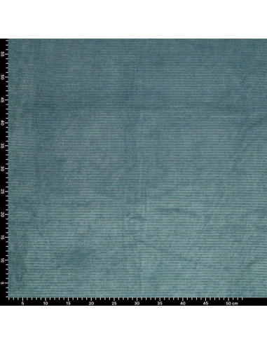 Tecido veludo listrado lurex - Cinza azul