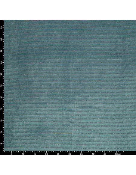 Tecido veludo listrado lurex - Cinza azul