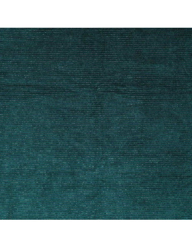 Tecido veludo listrado lurex - Azul petróleo