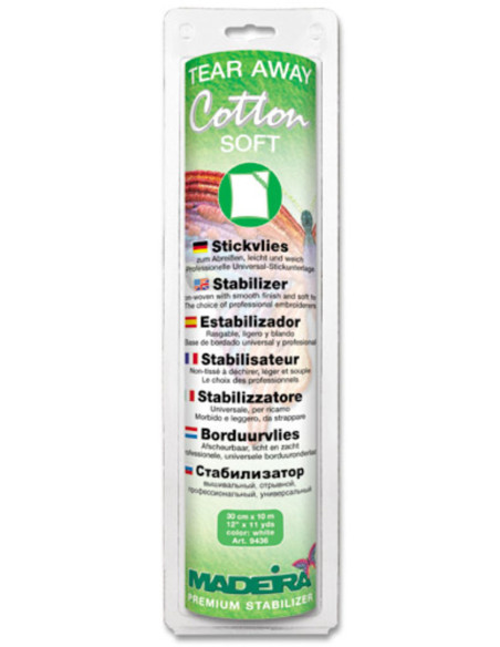 Estabilizador para rasgar Cotton Soft - Branco